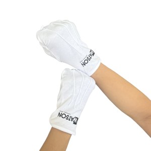 Guantes de Algodón Blanco Grueso para Trabajo Formal, Seguridad Laboral, Etiqueta, Ceremonia y Trabajo - Product Image 1