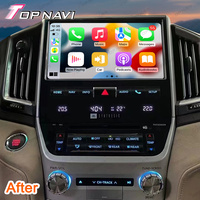Lecteur multimédia de voiture Android 10.1 pouces pour TOYOTA Landcruiser LC200 2016 - 2021 Navigation GPS support carplay, réseau 4G