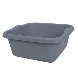 Cubo Cuadrado de 14 Litros, Gris, de Polipropileno, Multiusos, para Lavado y Almacenamiento - Product Image 1