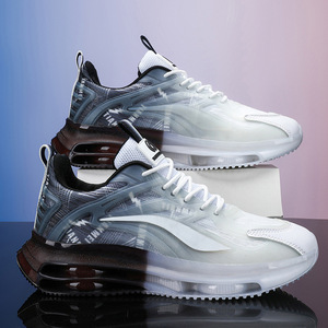 Chaussures de course pour hommes en mesh respirant avec semelle intermédiaire en EVA et semelle extérieure en caoutchouc, légères et confortables, baskets de sport - Product Image 3