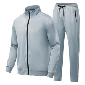Conjunto de chándal para hombre, informal, con chaqueta de manga larga y pantalones deportivos a juego para actividades al aire libre, chándal para hombre - Product Image 2