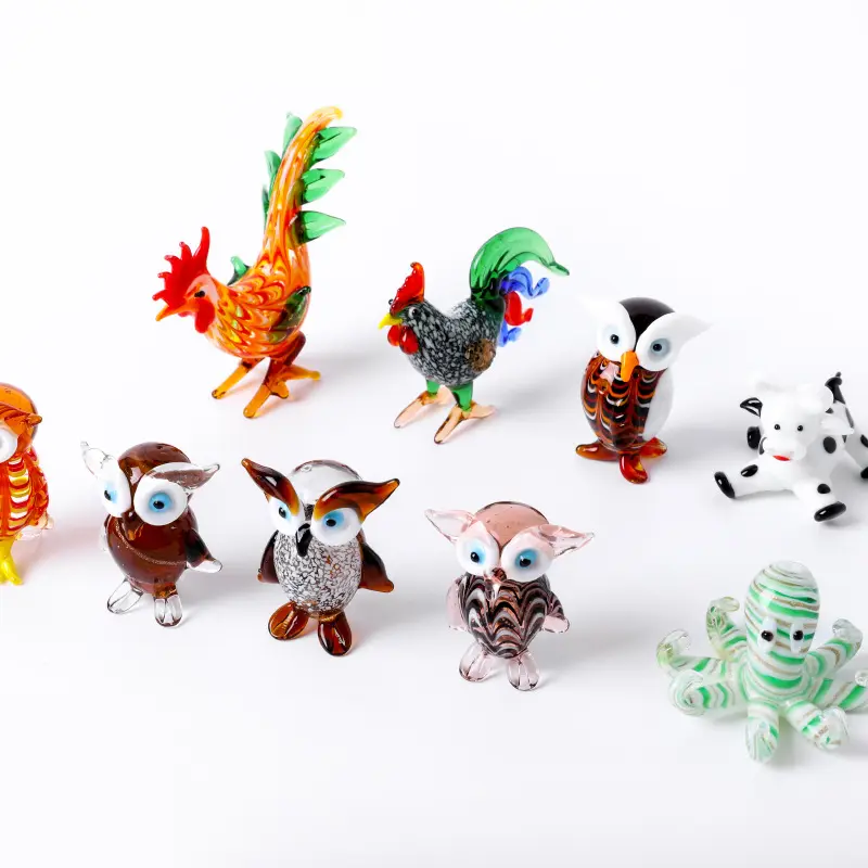 Popüler minik Zoom oyuncaklar hayvanlar cam süs iç dekorasyon için sevimli figürler heykeli dekor ev