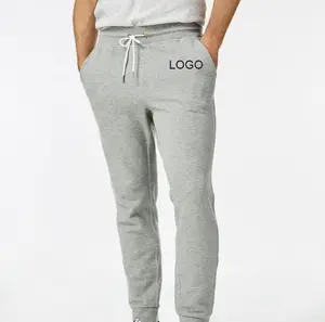 Manufactures OEM Custom Logo 100% Cotton Fleece High Quality Jogger Sweatpants With Pocket Sport Pan