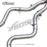 Système d'échappement Catback Boska de luxe sur mesure en acier inoxydable poli de 1,5 mm d'épaisseur pour M3 E90/E92/E93 4.0L 2008-2013 OEM Garantie 3 ans