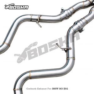 Tuyaux d'échappement en acier inoxydable personnalisés Z Mid Pipes pour BMW M3 E90/E92/E93 4.0L 2008-2013, soupape à vide, silencieux Catback - Product Image 5