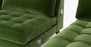 Diskon besar pabrik mebel set <span class=keywords><strong>sofa</strong></span> ruang tamu <span class=keywords><strong>sofa</strong></span> hijau zaitun kain beludru l <span class=keywords><strong>sofa</strong></span> modern - Product Image 4