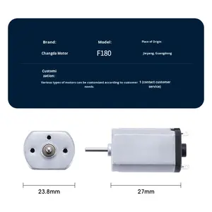 F180 मूक फ्लैट बालों की क्लिपर 3v12v ब्रशलेस माइक्रो मोटर कम शोर इलेक्ट्रिक क्लिपर निर्माता - Product Image 1
