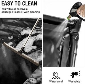 Tapis <span class=keywords><strong>de</strong></span> sol <span class=keywords><strong>de</strong></span> garage 8'6''x22' robuste, épaisseur 1,2 pouce, avec colonne en éponge hautement élastique et une raclette - Product Image 3