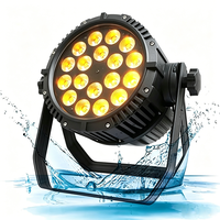 Projecteur LED PAR AOPU Super Lumineux 18x10W RGBWA UV Étanche IP65 pour Scène Extérieure