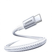 Kabel Data Tipe-C Double-Head UGREEN L502 dengan Jaket Rajut untuk iPhone 15 Pro Max/Air iPad untuk Tablet Laptop - Pengisian Cepat PD100W