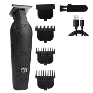 Tondeuse à cheveux sans fil professionnelle 0 mm à coupe zéro pour barbier, machine de finition électrique - Product Image 5
