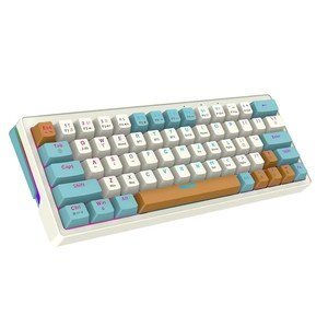 Nhà máy OEM 60 phần trăm Bàn Phím Cơ khí 68 phím Ba chế độ kết nối mới đến tùy chỉnh bàn phím chơi game cơ khí - Product Image 1