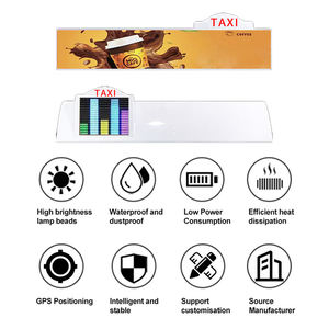 Écran publicitaire LED pour toit de voiture, affichage de texte défilant, sous-titres, écran couleur, écran d'affichage pour école de conduite, taxi, usine - Product Image 5