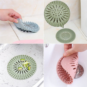Hair Catcher Durable Silicone <b>Drain</b> Hole <b>Cover</b> Hair Stopper Shower <b>Drain</b> <b>for</b> Bathtub and Kitchen - Product Image 6