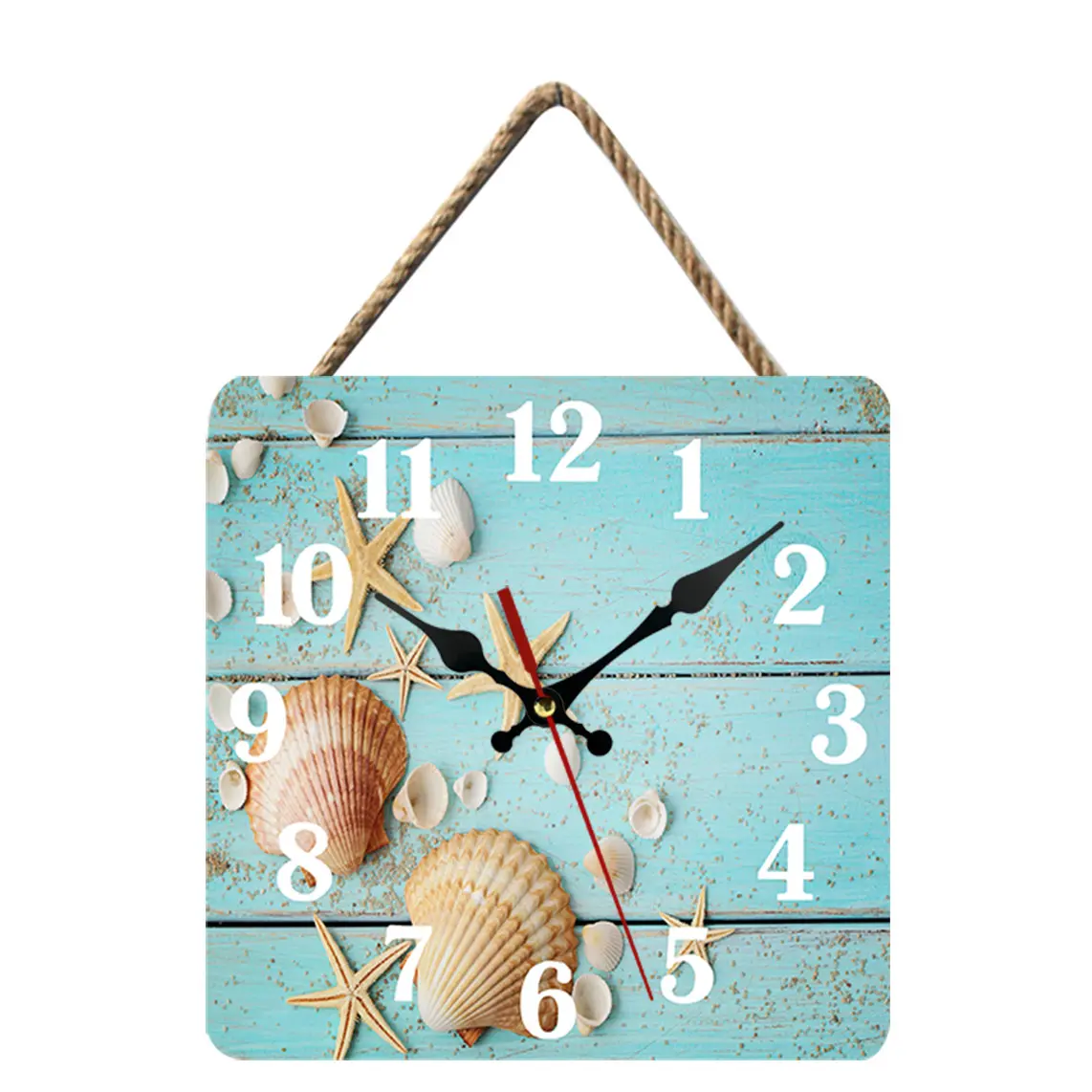 High Quality Home Decor Wall Clock Square Frame Vintage Wall Clock For Dining Room With Lanyad