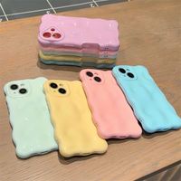 Nouvelle Coque de Téléphone 2025 pour iPhone 16 Plus 15 17 Pro Max 14 13 – Accessoire Mobile Coque Arrière Effet Nuage Gonflé