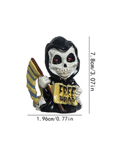 Transfronterizo explosivo Halloween Reaper muerte estatua fantasma jardín decoración artes y artesanías decoración de resina - Product Image 6