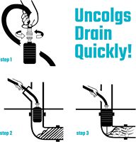 Kit d'accessoires ménagers en caoutchouc DURATECH, poche de drainage pour le nettoyage des canalisations principales et des égouts