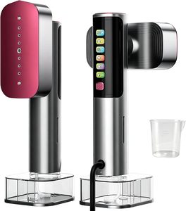 Défroisseur Vapeur Portable Pliable avec Réservoir d'Eau de 220 ml, Chauffage Rapide en 10s, Affichage Numérique pour Voyage - Product Image 1