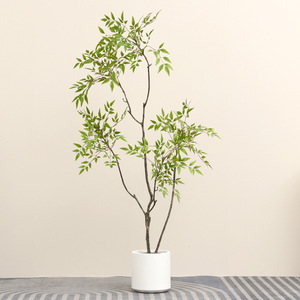 Planta Artificial Nantianthus en Maceta, Decoración para el Hogar, Plantas Falsas Nórdicas, Árboles Artificiales Grandes, Planta Decorativa para Paisajes - Product Image 4