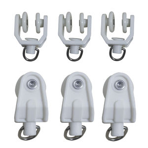 Rail de <span class=keywords><strong>rideau</strong></span> intelligent avec poulie en <span class=keywords><strong>plastique</strong></span> blanc, crochets de rail de <span class=keywords><strong>rideau</strong></span>, curseur - Product Image 2