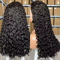 Peluca Frontal Rizada Kinky 13*4 de Grado SDD 16A, Cabello Humano, 300% de Densidad, Peluca Frontal de Cabello Humano Natural, Pelucas Largas Bob para Mujer