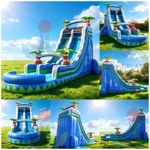 Tobogán Acuático Inflable <span class=keywords><strong>de</strong></span> Grado Comercial con Gran Piscina <span class=keywords><strong>de</strong></span> Chapoteo y Dos Toboganes para Negocios <span class=keywords><strong>de</strong></span> <span class=keywords><strong>Alquiler</strong></span> Comercial - Product Image 4