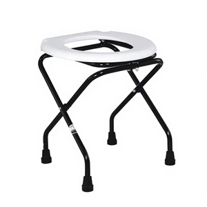 Ducha médica Plástico Inodoro portátil Plegable Silla Con Inodoro Portatil Cómoda Silla - Product Image 1