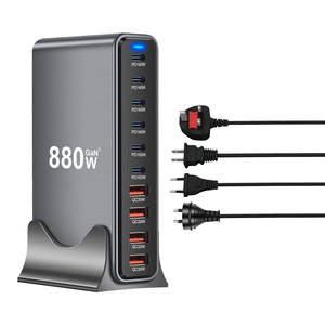 Nuevo <span class=keywords><strong>Cargador</strong></span> de Escritorio de 1000W, Adaptador GaN PD de 880W, <span class=keywords><strong>Cargador</strong></span> Multifunción de <span class=keywords><strong>10</strong></span> Puertos y 1000W para Carga Rápida de Samsung, Apple y <span class=keywords><strong>iPhone</strong></span> - Product Image 2