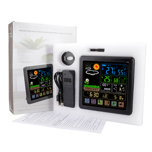 Màn hình cảm ứng đầy màu sắc không dây đồng hồ treo tường kỹ thuật số tăng gấp đôi như một Trạm thời tiết chính xác - Product Image 6