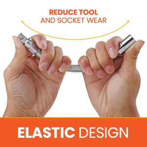 Juego de 3 varillas de extensión elásticas flexibles universales para llave de carraca de 1/4'', 3/8'' y 1/2'' - Product Image 2