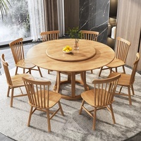 Hochwertiger nordischer Massivholz-Esstisch Plattenspieler Modernes Luxus licht für den Haushalt Chinesisches Restaurant Esstisch Stühle