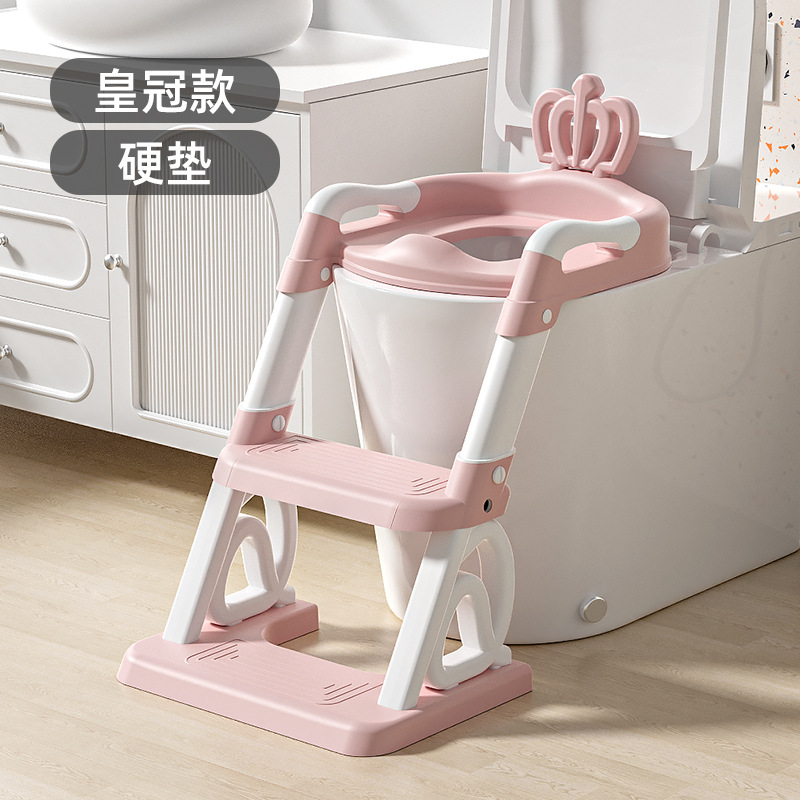 Crown-style hard cushion - pink