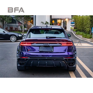 Utilisé sur l'<span class=keywords><strong>Audi</strong></span> Q8 RSQ8 amélioré capots de pare-chocs avant et arrière en fibre de carbone sèche de style MSY avec ailes à sourcils larges - Product Image 6