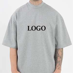 Camisetas deportivas de talla grande de lujo de peso pesado con estampado personalizado, camiseta de 100% algodón de gran tamaño con hombros caídos y logotipo a granel 250 Gsm - Product Image 4