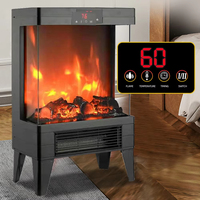 Cheminée électrique sans fumée pour l'intérieur, chauffage domestique, flamme 3D, multifonctionnelle, ventilateur chauffant à économie d'énergie
