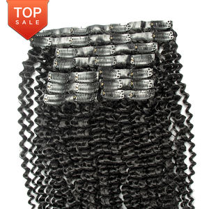 Clip invisibile per capelli ricciolenti con capelli grezzi <span class=keywords><strong>e</strong></span> crespi per Extension con doppia molletta invisibile nei capelli vergini - Product Image 3