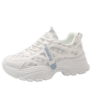 <span class=keywords><strong>Sneakers</strong></span> Chunky <span class=keywords><strong>Bianche</strong></span> a Scacchi da <span class=keywords><strong>Donna</strong></span> 2026 Hot Sale, Scarpe Sportive Traspiranti in Mesh - Product Image 1
