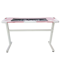 Table d'ordinateur portable à hauteur réglable rose Mobilier commercial moderne pour la maison et le bureau pour hôtels et bureaux Bureaux d'ordinateur