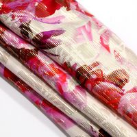 Still fly-tissu lurex 100% en soie pure, étoffe métallique pour écharpe en soie pour confection de vêtements de maison, rideau de vêtement