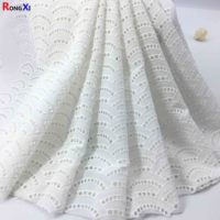 RXF0605 tissu à œillets en coton tissu brodé vêtements africains