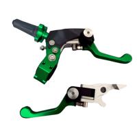 Nouveaux accessoires pour moto tout-terrain, levier d'embrayage CNC en alliage d'aluminium pliable anti-chute à 360 degrés, levier de frein