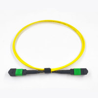 Kabel Patch Fiber Optik MPO APC ke MPO APC Singlemode Kompatibel 5G Bersertifikasi CE/FCC Garansi 3 Tahun