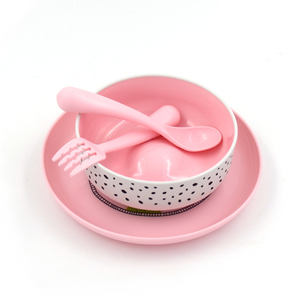 Eco Friendly <strong>Children</strong> Dinnerware and <strong>Cutlery</strong> <strong>Set</strong> for Kids Toddlers With Dishwasher Safe and BPA Free Round Plate <strong>Children</strong> Dis - Product Image 6
