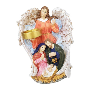 Figura Decorativa de la Virgen María y el Niño Jesús, Arte Popular de Poliresina WeiVista, Fabricante Mayorista de Artículos Religiosos para Decoración del Hogar, Cristiano 24016 - Product Image 1