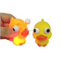 Popeyes en plastique souple yeux de grenouille jouets à presser Led animaux canard lapin petit jouet de nouveauté