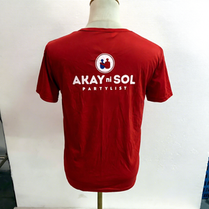 T-Shirt Personalizzata per la Campagna Elettorale Formale <span class=keywords><strong>Akay</strong></span> Ni Sol Partylist 141 delle Filippine, Stampa a Sublimazione in Poliestere ad Asciugatura Rapida - Product Image 3