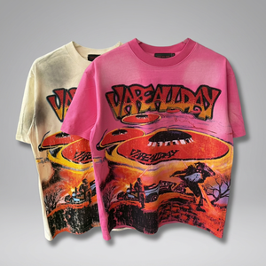 Camiseta de Verano para Hombre, Marca Nueva Vare, 100% Algodón, Manga Corta, Talla Grande, 240g, Bordado 3D con Diamantes, Estilo Y2K, Personalizable, para Usar Todo el Día - Product Image 3