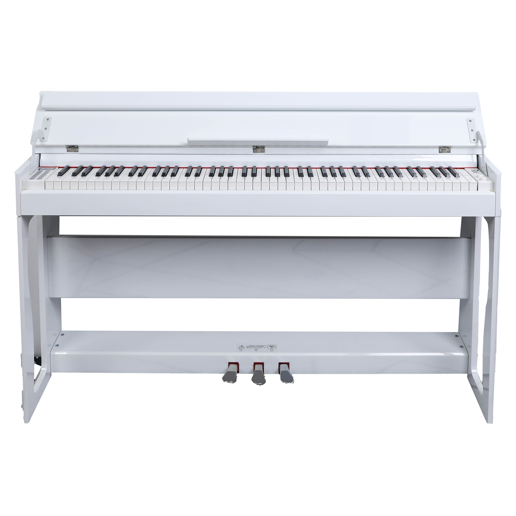 lacquered finish White