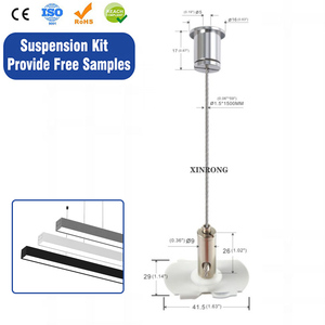 Kit de <span class=keywords><strong>suspension</strong></span> de haute qualité, système de <span class=keywords><strong>suspension</strong></span> réglable avec <span class=keywords><strong>câble</strong></span> de <span class=keywords><strong>suspension</strong></span> et pince à <span class=keywords><strong>câble</strong></span>, vente chaude directe usine - Product Image 1